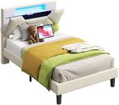 ANCTOR Twin Bed Frame with Storage 