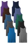 Andrew Scott Men's A Shirt Tanks | Cotton Tank Top Athletic Undershirts | Multi Packs & Colors, 10 Pack- Assorted Color Pack 1, XX-Large