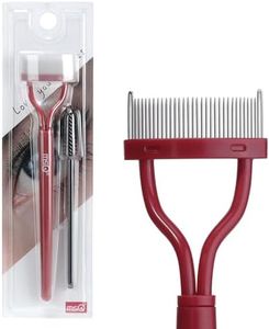 MSQ Eyelash Comb lash Separator Tool Makeup Mascara Applicator With Comb Cover Arc Designed Cosmetic Brushes Tool Eyebrow Grooming Brush