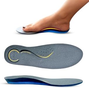 AGEasy Insoles for Flat Feet & Plantar Fasciitis | Rebound Relief Technology for Arch Support | For Loose Shoes/Replacing Existing Insoles | Trimmable Insoles for Walking, Running, Sports & Safety Shoes (Medium, 7-8 UK)