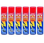 6 Pack Sanmex Fly and Wasp Killer Spray Insecticide Fast Acting Household Power Pest Control Aerosol Spray Fast Acting Spray Zapper Spray Fly and Wasp Killer Spray 300ml New