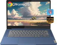 Lenovo Newest Slim 3 Chromebook Laptop for Business Student, 14'' FHD Touchscreen, 8-Core MediaTek Kompanio 520 Processor, 4GB RAM, 64GB eMMC, 128GB Micro SD Card, Wi-Fi6, Bluetooth, Chrome OS