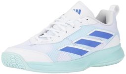 adidas Women's Avaflash Tennis Shoes, White, 8