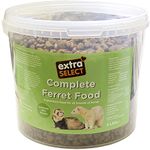 Extra Select Complete Dry Ferret Food: Premium Ferret Kibble with High Protein Content for Optimal Nutrition - 5 Litre Tub