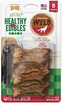 Nylabone Healthy Edibles Wild Natural Long Lasting Bison Flavor Dog Chew Treats Wild Bone Small/Regular (8 Count)