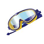 DoHTeck Kids Swimming Goggles Large Frame HD Waterproof Anti-Fog Swim Goggles with Earbuds Suitable for Children Age 3-16