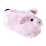 Happy Feet Slippers Pink Pig Animal Slippers for Adults and Kids, Cozy and Comfortable, As Seen on Shark Tank (Medium)
