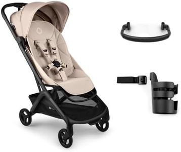 Bugaboo Butterfly 2 Essentials Bundle in Desert Taupe, Cup Holder and Safety Bar