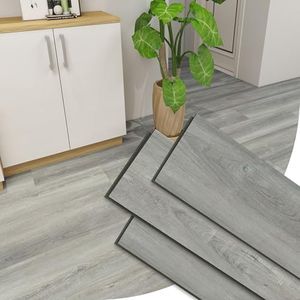 19.56 Sq.Ft SPC Vinyl Flooring Plank Click‑Lock Rigid Core Wood Look Luxury Waterproof Floor Tile 5 Planks with IXPE Pad 9"×62.6" x8 mm 30mil Wear Layer Scratch Resistant,Crosstown Traffic