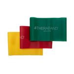TheraBand Resistance Bands Set, Non-Latex Elastic Band for Upper/Lower Body Exercise, Strength Training Without Weights