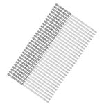 sourcing map 1mm Diamond Twist Drill Bits High-Speed Steel Tipped Drill for Glass Sea Shells Stone Tiles for Jewelry Beach Glass Shells Lapidary Ornament Bracelet Necklace Arts 30pcs