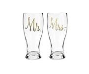 NBGRLVS 2pc Mr. & Mrs. Wedding Pils