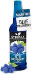 Syruvia Sugar-Free Blue Raspberry Syrup, Flavored Syrup for Drinks, Cocktails, Lemonades, Iced Teas, and Desserts – 25.4 fl oz