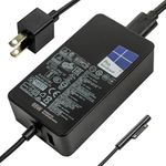 65W Microsoft Surface Pro Charger. with 20-inch DC Cable. Includes 1 Extra 5W USB A Charging Port for Tablets/Cell Phones. Microsoft Surface Pro 3/4/5/6/7/7+/8/9/X, Surface Go 1/2/3.