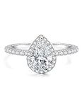 Oivley 2CT Pear Shaped Engagement R