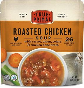 True Primal Roasted Chicken Soup 8-pack, Ready to eat, Gluten free, Paleo, Pastured chicken, Whole30, AIP, Bone broth