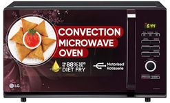 LG 32 L Convection Microwave Oven (MC3286BRUM, Black, 360° Motorised Rotisserie & Diet Fry)