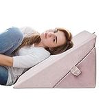 Adjustable Wedge Pillow for Sleeping Neck Back Knee Support Sensitive Memory Foam Help with Acid Reflux gerd Post-Surgery Pain Relief