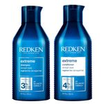 Redken Extreme Shampoo and Conditioner, For Damaged Hair, Repairs Strength & Adds Flexibility