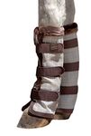 Kensington Natural Horse Fly Boots - Fleece Trimmed - Stay-Up Technology - Protection from Insect Bites and UV Rays - Sold in Pairs (2 Boots) - Medium - Tan