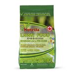 Nutrila 33-0-5 + Iron and 5 More Micronutrients Fertilizer, Slow Release and Money Saver Lawn Food for Spring & Summer, Covers 4,300sqf (5kg) (11 lb)
