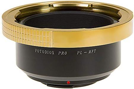 Fotodiox Pro Lens Mount Adapter - Arri PL (Positive Lock) Mount Lens Micro Four Thirds (MFT, M4/3) Mount Mirrorless Camera Body