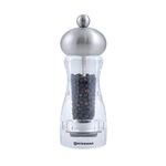 Swissmar 6" Andrea Acrylic Pepper Mill Stainless Steel Top