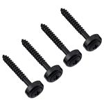 Musiclily Electric Guitar Bass Neck Joint Bushings & Bolts,Black (4 Pieces)