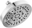 Delta 6-Setting Chrome Shower Head with High Pressure Spray, 6 Inch Round Shower Head, Showerheads, 1.75 GPM Flow Rate, Chrome 52535