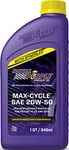 Royal Purple 06316-6PK Max-Cycle 20W-50 High Performance Synthetic Motorcycle Oil, 1 Quart Bottle, Case of 6