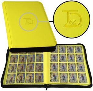 TopDeck TCG Binder - Yellow, 16 Pocket Side Loading Card Binder, Compatible with Pokemon, Yu-Gi-Oh, Magic the Gathering, and More