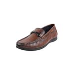 Mochi Men Tan Elegant Leather Slip-On Formal/Loafer Shoes UK/8 EU/42 (19-436)