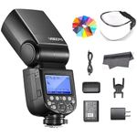 Godox V860III-C Flash for Canon Camera,TTL Speedlite 2.4G Wireless HSS 1/8000,480 Full-Power Flashes,Li-on Battery Speedlight,0.01-1.5s Recycle Time 10 Levels LED Modeling Light (Upgraded V860II-C)