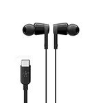 Belkin in-Ear USB-C Headphones w/Mic Control - S, M, and L, Black (G3H0002btBLK)