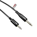 rhinocables 3.5mm to 6.35mm Mono Jack Audio Cable TS Aux Sound Lead Male Plug (6.35mm, ¼ in to 3.5mm, 1/8in) For Laptop, Guitar, Amps, ipods, Keyboards, Headphones, Sound Mixing (5m)