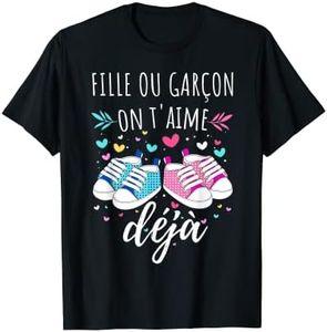Grossesse Annonce sexe du bébé Fille ou garçon T-Shirt