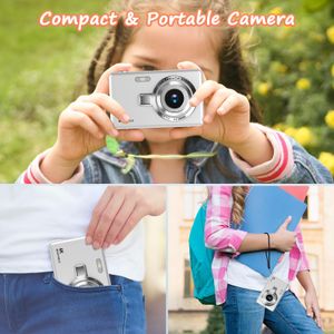 44MP 1080P Digital Camera, Silver – High-Resolution Photography