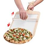 FTUREERA Sliding Pizza Peel, The Pizza Peel That Transfers Pizza Perfectl, Pizza Paddle with Handle, Can hold up to 14-inch pizza,Pizza Spatula Paddle for Indoor & Outdoor Ovens