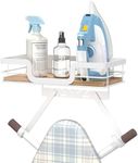 PAROTO Ironing Board Holder Wall Mount, Laundry Room Organization Storage, White, T&V Shaped Space Saving Ironing Board Hanger for Laundry Room Decor and Accessories
