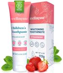 Wellnesse Kids Hydroxyapatite Toothpaste with Xylitol & Fluoride-Free - Natural Ingredients with Strawberry Flavor - Suitable for Toddlers to Baby Kids Toddler - Sensory Friendly, Vegan & Cruelty-Free