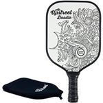 Upstreet Graphite Pickleball Paddle Set | Gold Blue Silver Glitter Cheetah Snakeskin Tiger | Pickleball Rackets Include Padded Cover, Lightweight Honeycomb Composite Pickleball Paddles for Women & Men