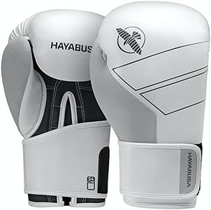 Hayabusa S4 Leather Boxing Gloves for Women & Men - White, 10oz