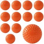 Forcebucket Baseballs 12 Pack Dimpled Baseballs, 9-Inch Pitching Machine Baseballs for Hand-Eye Coordination, Hitting and Fielding Practice