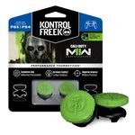 KontrolFreek Call of Duty: Modern Warfare II Performance Thumbsticks for Playstation 4 (PS4) and Playstation 5 (PS5) | 2 High-Rise, Hybrid/Flat | Black/Green