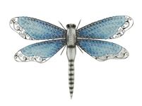 Deco 79 Metal Dragonfly Indoor Outdoor Wall Decor, 25" x 1" x 16", Blue