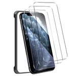 JEHOO Screen Protector for iPhone 11 Pro Max and iPhone XS Max, [3 Pack] Premium Tempered Glass with Alignment Tool, Anti-Scratch, High Transparency, Anti-fingerprint, Bubble-Free, Easy Installation