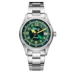 ADDIESDIVE Automatic Watches for Men Stainless Steel NH35A Movement Diver 200 M Luminescent Dial, vintagegreen, dress watch