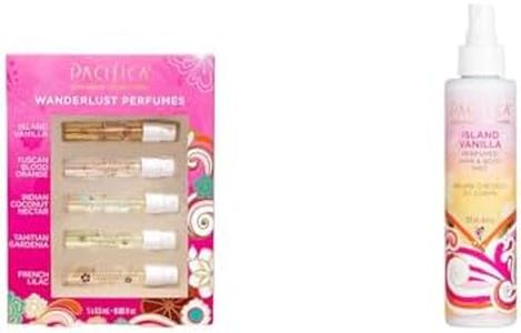 Pacifica Beauty & Beauty, Island Vanilla Hair Perfume & Body Spray, Best Warm Vanilla Scent, Natural & Essential Oils, Alcohol Free, Clean Fragrance, Vegan & Cruelty Free,