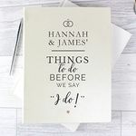 Custom Personalised 'I do' A5 Wedding Planner. Hardback binder style. Engagement, Married, Couples, Wedding, Stationery
