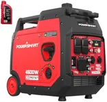 PowerSmart 4500-Watt Super Quiet RV-Ready Inverter Generator, Portable Generator Gas Powered with Electric Start, CO Sensor, Wheels Handle Kit Oil Included, Parallel Capable, CARB Compliant